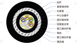 GYTA33光纜截面