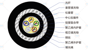 GYTA33光纜截面