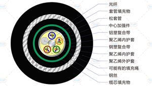 GYTA53+33光纜截面